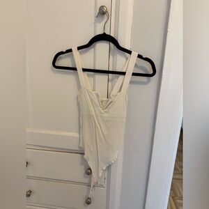 Free People White/Cream Bodysuit
